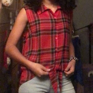Flannel Sheer Tank
